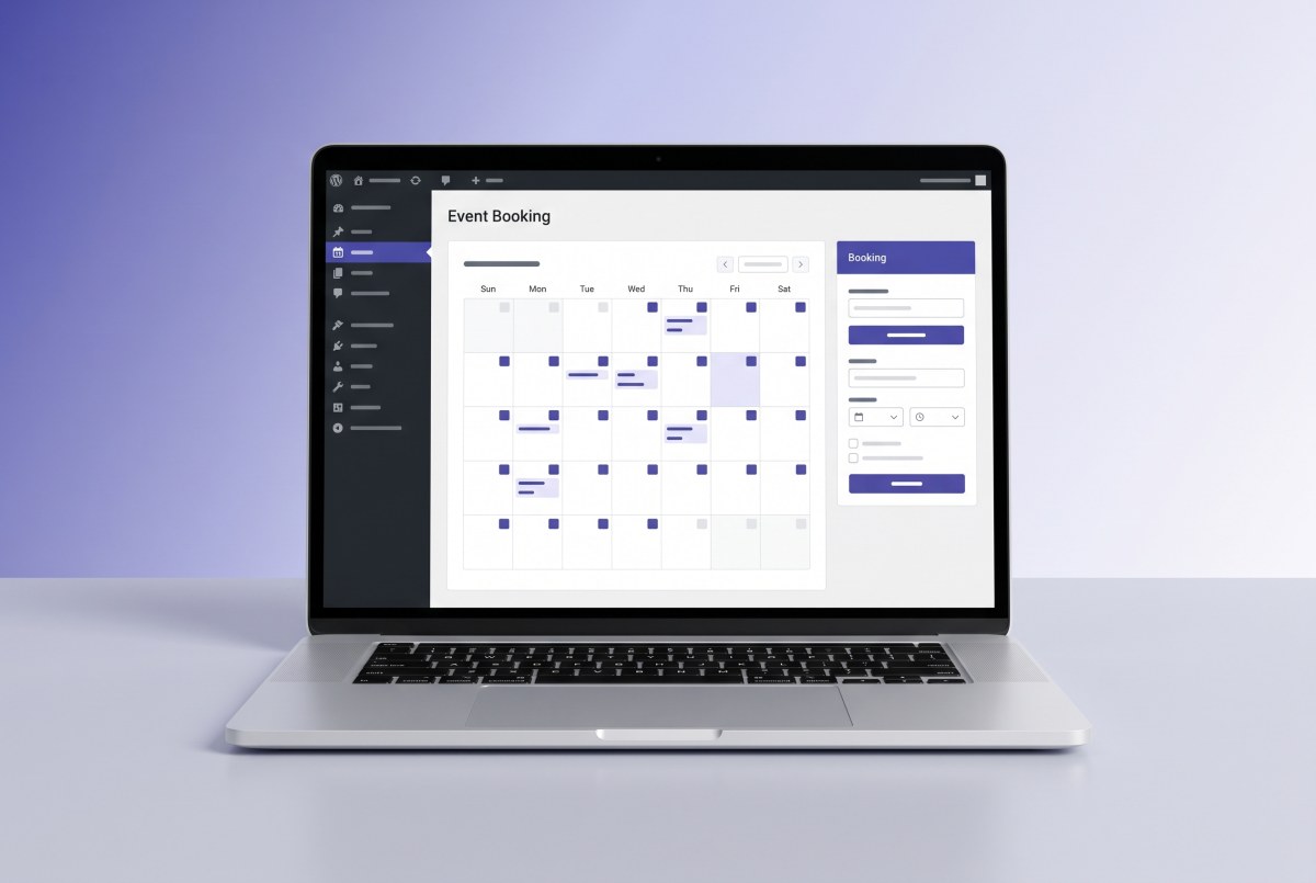 The Event System event booking calendar